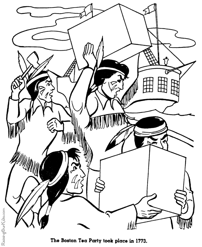 Boston Coloring Pages