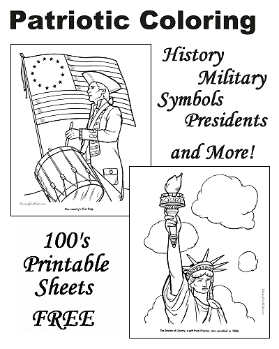 Patriotic coloring pages!