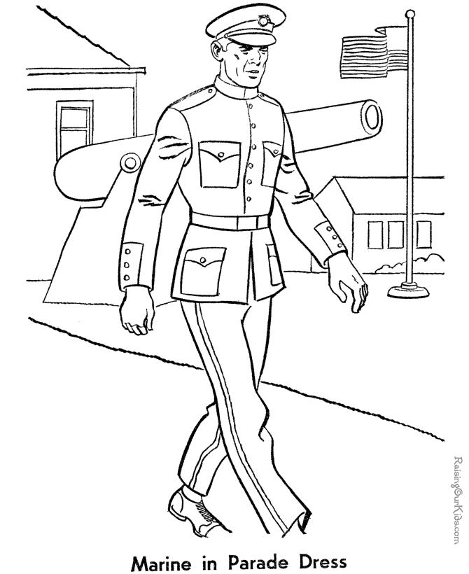 Army Colouring Pages