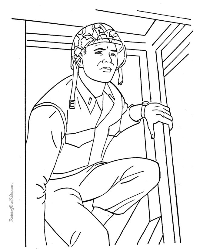 Army Colouring Pages